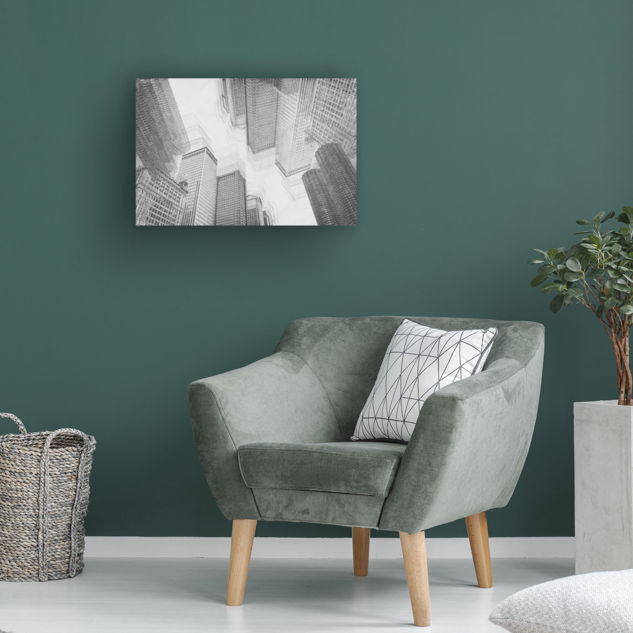 Trademark Fine Art Roswitha Schleicher Schwarz densification of the City Canvas Wall Art