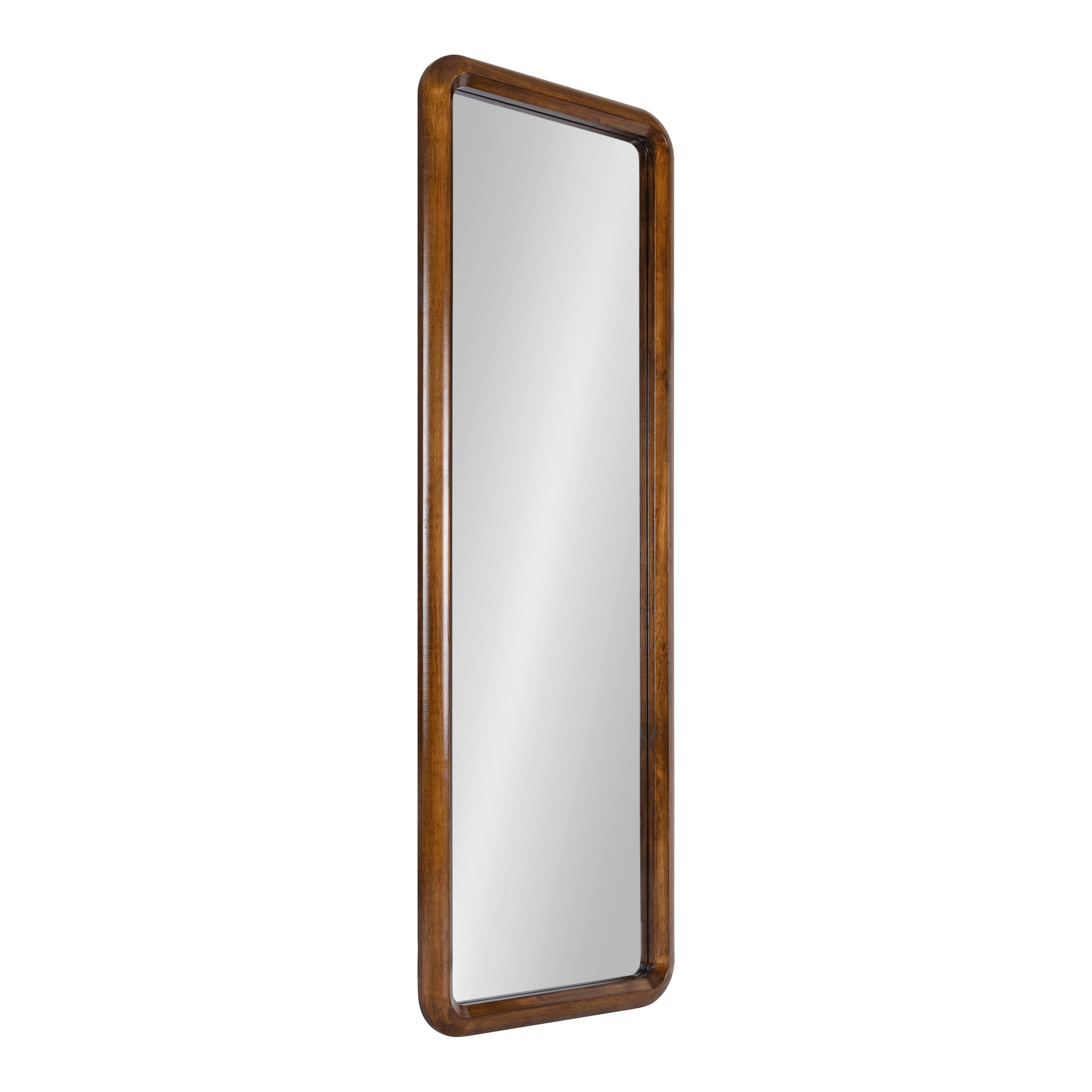 Kate and Laurel Pao MidCentury Panel Wood Framed Wall Mirror, 16 x 48