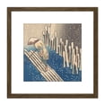 thumbnail image 1 of Hiroshige Snow On The Sumida River Japanese Painting 8X8 Inch Square Wooden Framed Wall Art Print Picture with Mount, 1 of 4