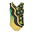 thumbnail image 2 of NETILGEN Breathable Kids Swimsuit Girls & Jamaican Flag Pattern, Lightweight Thin Sleeveless Toddler Bathing Suit Cover Up, Comfortable Kids Swimsuit Coverup 9-10Y, 2 of 4