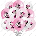 thumbnail image 3 of Disney-globos de látex de Minnie Mouse, suministros para fiestas, decoraciones para fiestas de cumpleaños, 10/20/30 piezas, 12 pulgadas, 3 of 5