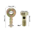 thumbnail image 3 of 1 Set Banjo Bolt Kit M6x1 Brake Line Fitting Adapter with Copper Washers for Car Iron Bronze Tone, 3 of 6