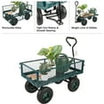 thumbnail image 3 of Pure Garden Wagon Cart with 650lb Capacity and Removable Sides (Green), 3 of 6