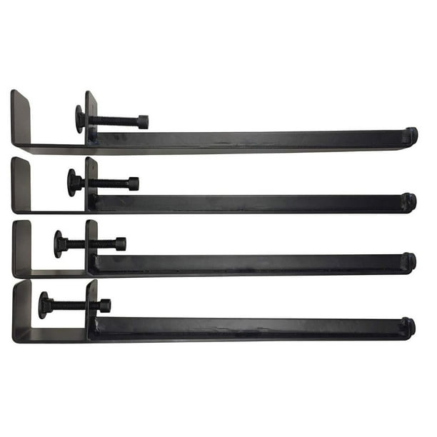 Shepherd Hardware 8130E 161/4" Adjustable Fit Table Clamp Legs Black