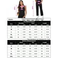 thumbnail image 5 of Women's Maternity 2 Piece Outfits Rib Knit Tank Top And Drawstring Waist Wide Leg Pants Lounge Set, 5 of 5