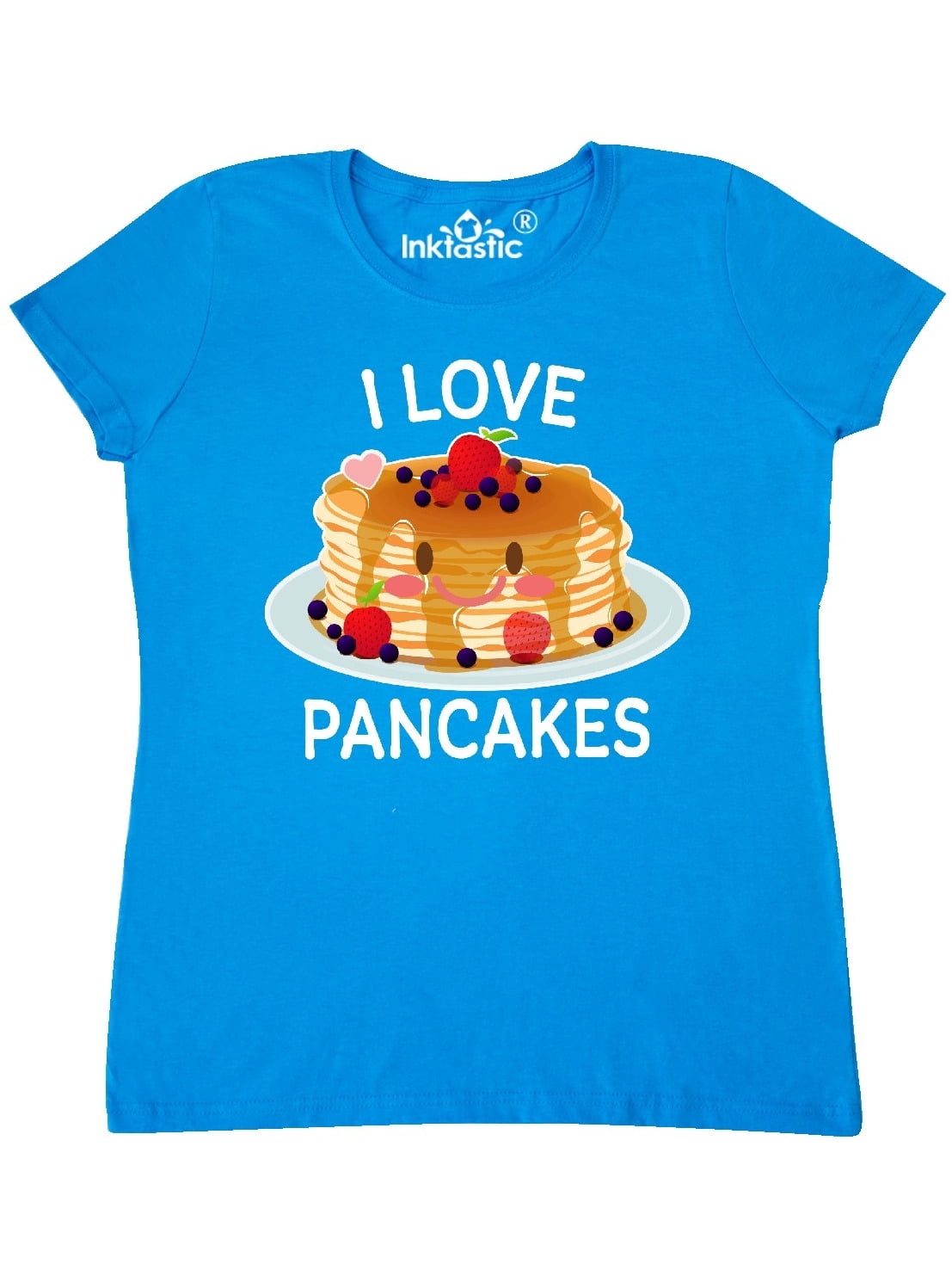 Inktastic I Love Pancakes With Cute Stack Of Pancakes Women S T Shirt