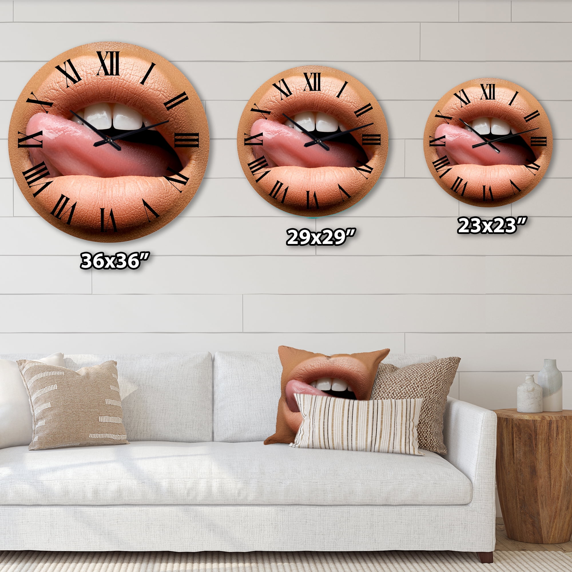 Designart 1 in Modern,Contemporary Wall Clock