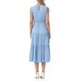 thumbnail image 3 of INSPIRE CHIC Women's Summer Dresses Sleeveless Crewneck Sundress Tiered Casual Flowy Midi Dress with Pockets L Sky Blue, 3 of 6