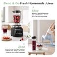 thumbnail image 6 of HoninJoy 14-in-1 Professional Blender for Smoothies & Food Processor, 6 Preset Auto-IQ Programs, Best for Smoothies,Cookie Dough, Salsas,Ice Crushing, Dishwasher Safe for Kitchen & Home Use, 6 of 10