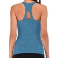 thumbnail image 3 of Sngxgn Womens Tops - Scoop Neck Cami - Tank Top for Women, Camisole for Women, Tummy Control Shapewear(Blue,L), 3 of 7