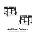 thumbnail image 4 of DHP Denver Loft Bed for Kids Bedroom, Full Size Frame, 4 of 5