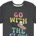thumbnail image 3 of Peanuts - Summer Edition - Snoopy - Go with the Flow - Toddler & Youth Short Sleeve Graphic T-Shirt, 3 of 5