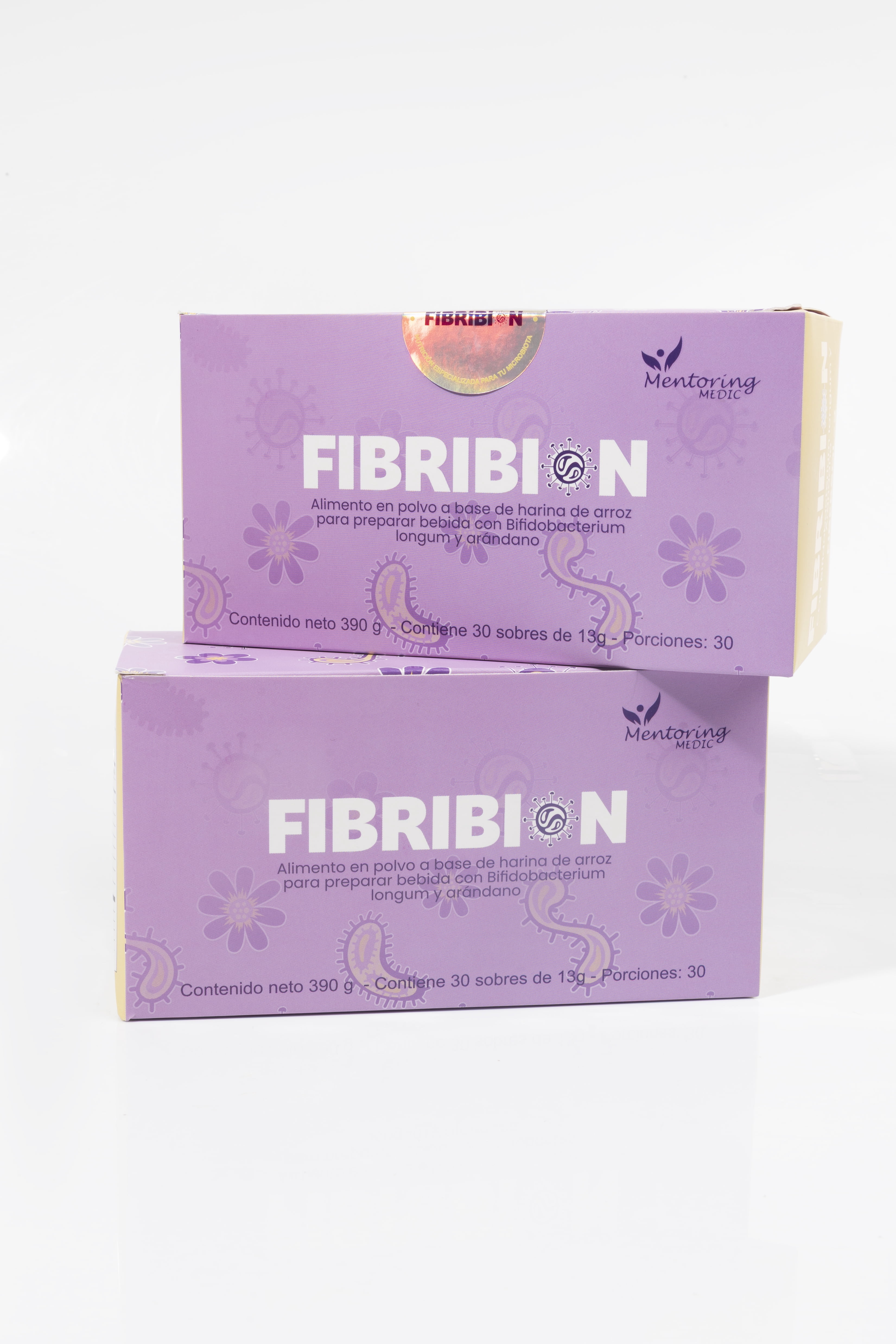 FIBRIBION® Prebiotic Fiber Powder with Probiotic – Fibersol-2 & Bifidobacterium Longum – Blueberry Flavor – 30 Single-Serve Sachets (390g)