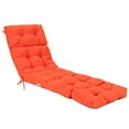 thumbnail image 1 of Costway Coussin de Chaise Longue 73 Pouces Coussin Rembourré pour Fauteuil Inclinable Intérieur Extérieur Orange, 1 of 8