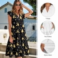 thumbnail image 6 of Uorisanigo Christmas Elk Couple Matching Outfit Christmas Tree Men's Button Up Shirt Size 5XL Casual Shirt for Summer and Womens Midi Dress Fashion Elegant Hawaiian Party Dresses, 6 of 7