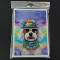 thumbnail image 3 of Bichon Frise Hippie Dawg Greeting Cards Pack of 8 7 in x 5 in, 3 of 3