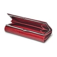 thumbnail image 3 of Cartera Piel Genuina Patrón de la Tela Rayas de cocodrilo 19x9,5x3cm Rojo, 3 of 4