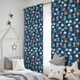 thumbnail image 5 of Blackout Kids Curtains,Cartoon Traffic Vehicles Clouds Dark Blue Pattern Childrens Insulated Curtains Set Of 2,Bedroom Essentials,Toddler Room Decor 52"x84", 5 of 5
