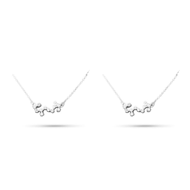 Minnieouse Collar de amistad con diamantes de imitación Ins cómodo con colgante de tarjeta de visualización Type1 NO1 Minnieouse CBP198361