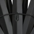thumbnail image 5 of DecMode Black Metal Large Layered 3D Sunburst Wall Decor, 5 of 10
