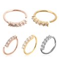 thumbnail image 4 of Boucles d'Oreilles Tragus Helix Cartilage Cristal Acier Inoxydable Couleur Or, 4 of 7