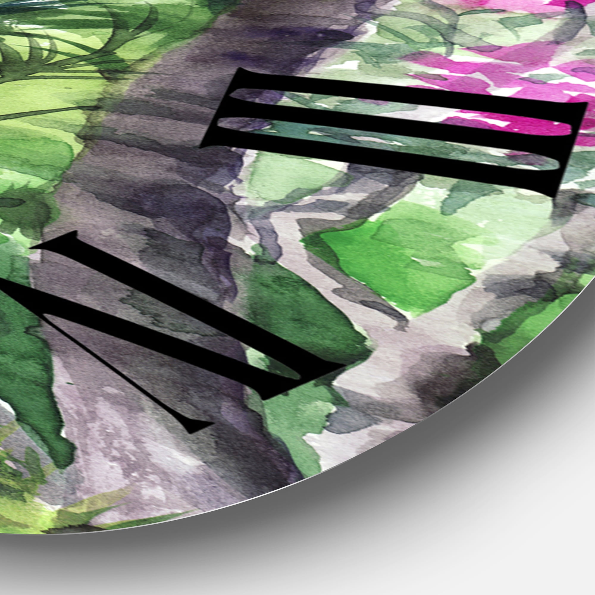 Designart 1 in Quartz Tropical Wall Clock