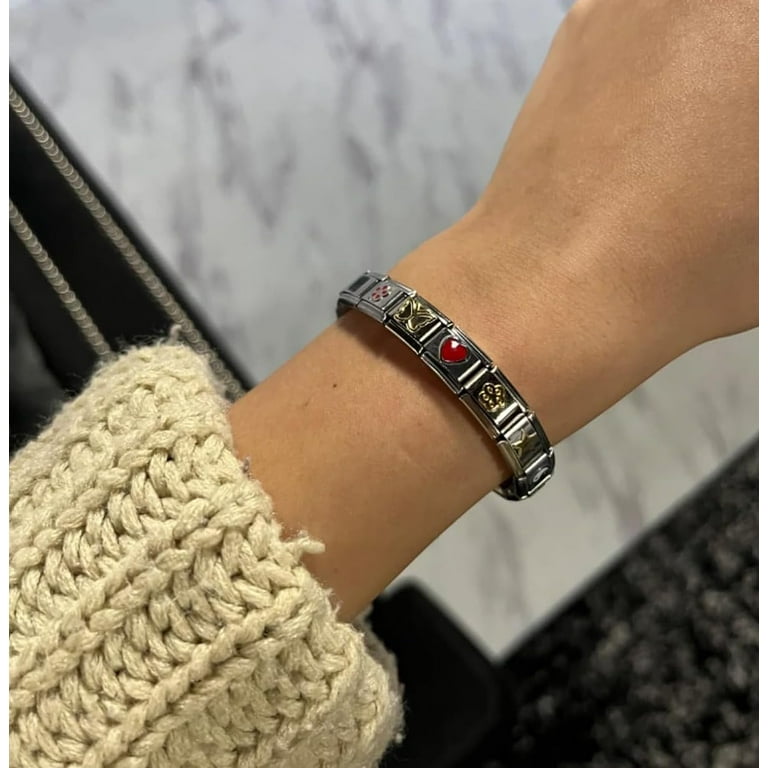 Gold Italian Charms Bracelet Sets 