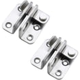 thumbnail image 1 of 2 Pieces Door Latch Right Open Anti-Theft Latch Stainless Steel, 1 of 1