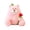 Sitting Flower Bear - Pink, variant on Cute Chubby Bear Plush Toy with Red Rose, Soft Fluffy Stuffed Animal, Romantic Huggable Bear Plushie for Valentine’s Day & Gift