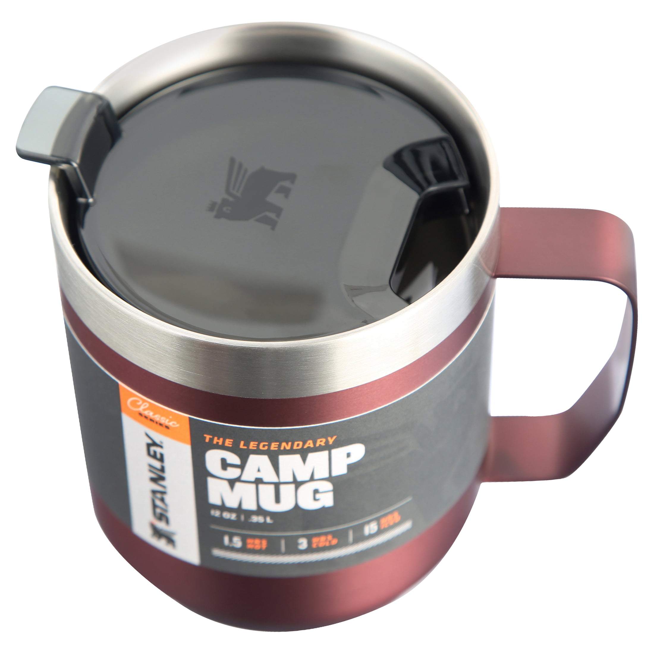 Stanley Legendary Camp Mug, 12oz, Stainless Steel Vacuum Insulated Coffee  Mug with Drink-Thru Lid (Lagoon/Polar) 
