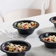 thumbnail image 4 of PLASTICPRO 12 Oz Black Plastic Bowls Round Disposable Microwavable Bowls, 200-Pack, 4 of 7