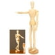 thumbnail image 5 of Modelo de Cuerpo Humano, Artista Suave Manikin 17.3 Pulgadas Juntas Ajustables de Madera para Dibujar, 5 of 7