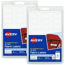 Avery No-Iron Fabric Labels, Assorted, 90ct (2-Pack of 40700)