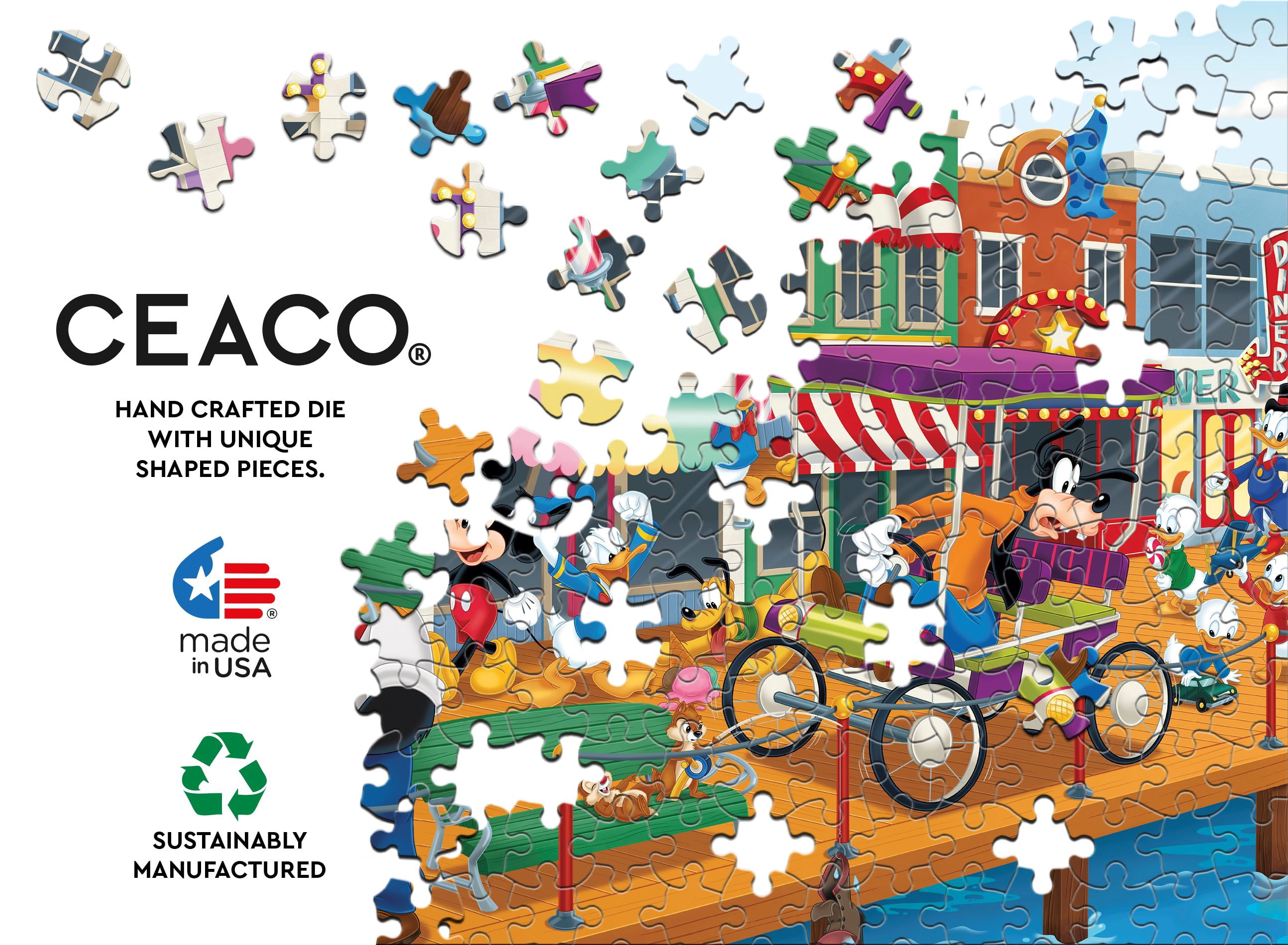 Ceaco Disney Mickey and Friends Boardwalk Fun 1500 Piece
