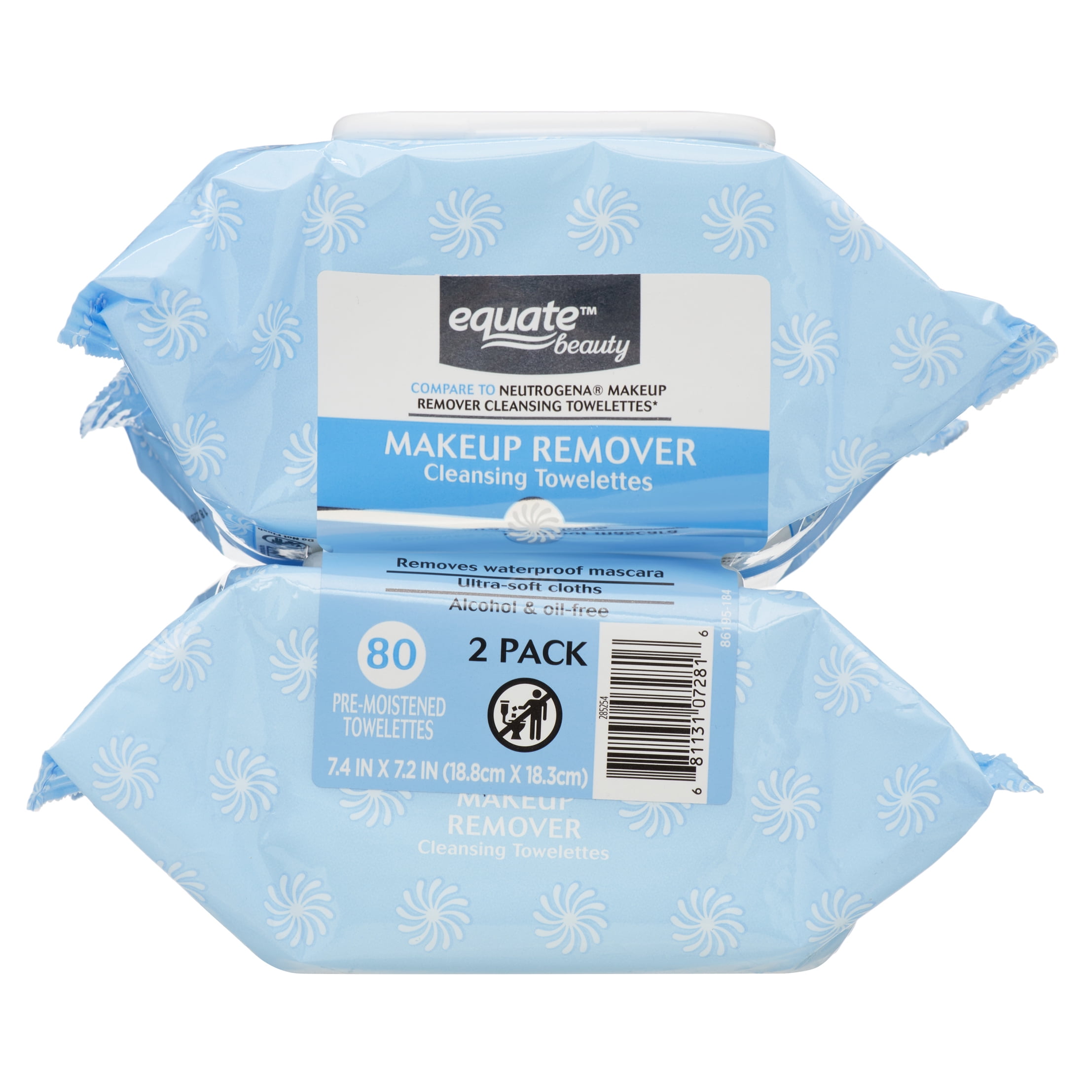Minister Antarktis konsol Equate Beauty Makeup Remover Cleansing Towelettes, 40 Count, 2 Pack -  Walmart.com