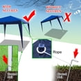 thumbnail image 5 of LiteHaven Canopy Tent, 10X10 FT Pop Up Canopy Outdoor Instant Tent Slant Legs with Carrying Bag, Portable Gazebo Shelter for Patio Deck Garden and Beach - 8X8 FT Canopy Cover, 5 of 8