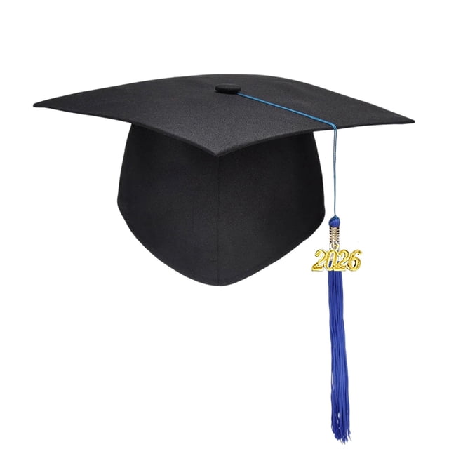Ohufall Class Of 2026 Graduation Decor Bachelor Caps With Year Tassels For Adults And Kids Party Props