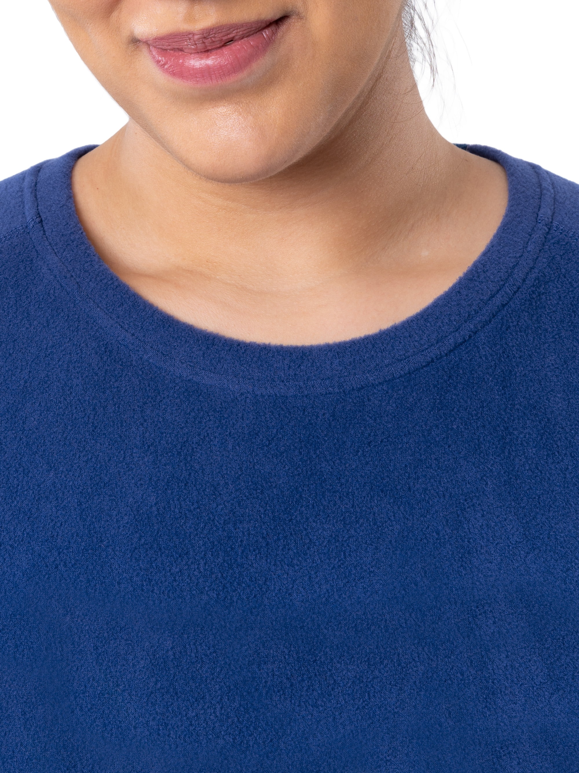 Fruit of the Loom Women's & Women's Plus Stretch Fleece Thermal Top and Bottom Set
