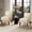 BEIGE, variant on Armless Accent Chairs Upholstered Dining Chairs Living Room Chairs with Solid Wood Legs Leather Reading Chair for Adults Comfy Chair for Bedroom Vanity Kitchen (Black)