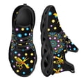 thumbnail image 1 of Zapatos planos con cordones para niña, zapatillas ligeras y cómodas con estampado de dibujos animados de peluquero de perros y mamá, 1 of 6
