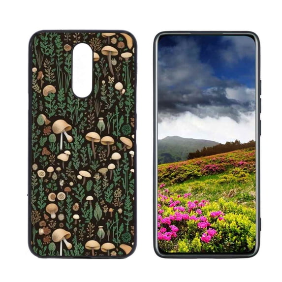 Gothic-dark-Fantasy-Forest-Woodland-plant-14 Phone Case, Degined for LG K12 Plus Case Men Women, Flexible Silicone Shockproof Case for LG K12 Plus