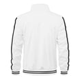 thumbnail image 3 of Men's Bomber Jacket Lightweight Windbreaker Stylish Casual Jacket Water Resist Work Wear Spring Fall Windbreake Jacket, 3 of 6