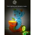 thumbnail image 4 of Walking Musical Elephant Toy Car with LED Lights and Sounds Toy for Early Development Motor Skills Learning Gift(Blue-B), 4 of 6