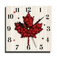 thumbnail image 2 of VOCOO Wall Clock, Square Silent Non Ticking Battery Operated Clock for Living Room, Bathroom, Bedroom, Kitchen, Office or School 10 Inch Leaf Clock, 2 of 8