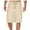 Beige, variant on Zkozptok Men's Casual Shorts Elastic Waist Drawstring Baggy Shorts 3/4 Length Summer Knee Shorts with Pockets