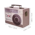 thumbnail image 2 of KAKOWELY 1Pcs Small Wood Storage Box with PU Finish 11.8x5.9x3.5in, 2 of 6