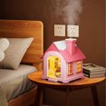 thumbnail image 2 of USB Powereds Christmas Snow House Humidifier 500ml Capacity with Type C Connectors and Two Light Modes for All Genders brown, 2 of 5