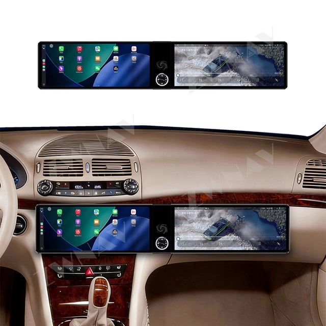 ZWNAV Dual 12.3 inch Screen Car Radio For Mercedes Benz E/CLS W211 2005-2008 Android GPS Navigation Multimedia Video Player Stereo Receiver Head Unit