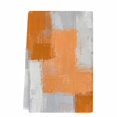 thumbnail image 2 of Orange Abstract Kitchen Towels Set of 1, Grey Geometric Oil Painting Vintage Gradient Absorbent Dish Towels for Kitchen, Microfiber Hand Towel, Quick Drying Tea Towel for Cleaning Dishcloths, 2 of 7