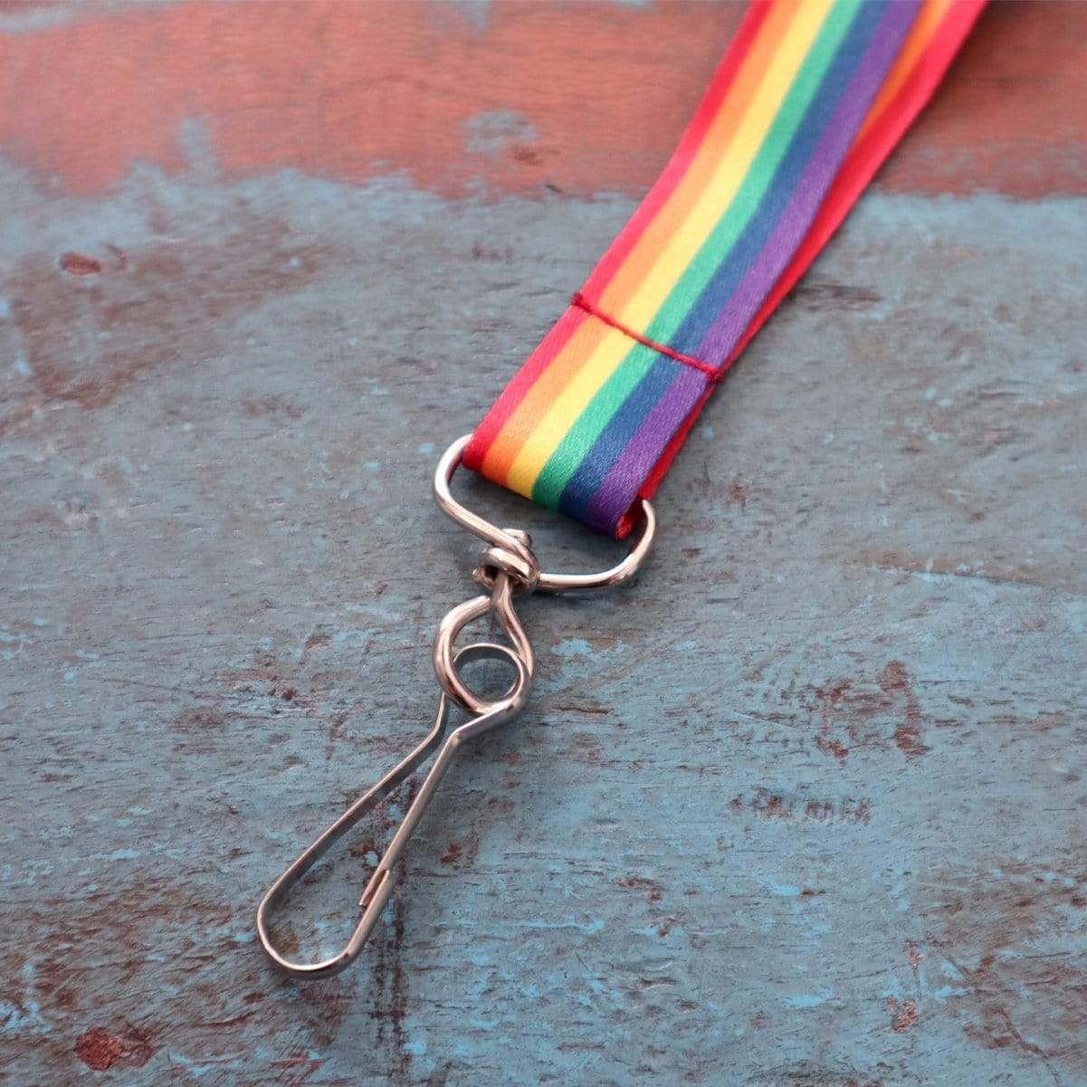 10 Pack - Rainbow Lanyard with Breakaway for Badge Holder and Keys - Cute Neck Strap Keychain with Swivel J Hook for Name Tag, I’d Cards and More by Specialist ID